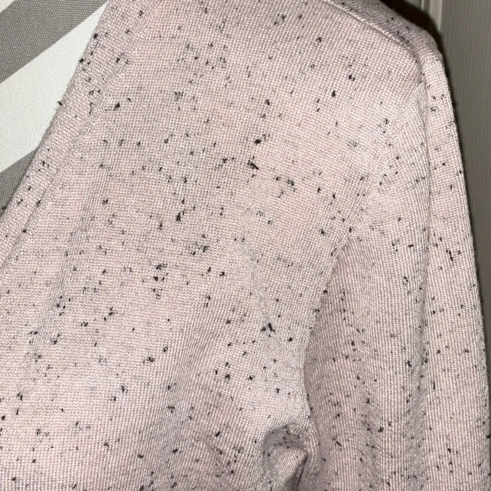 Pink Open Front Cardigan with Black Flecks by Verve Ami - Size Medium - Picture 2 of 10